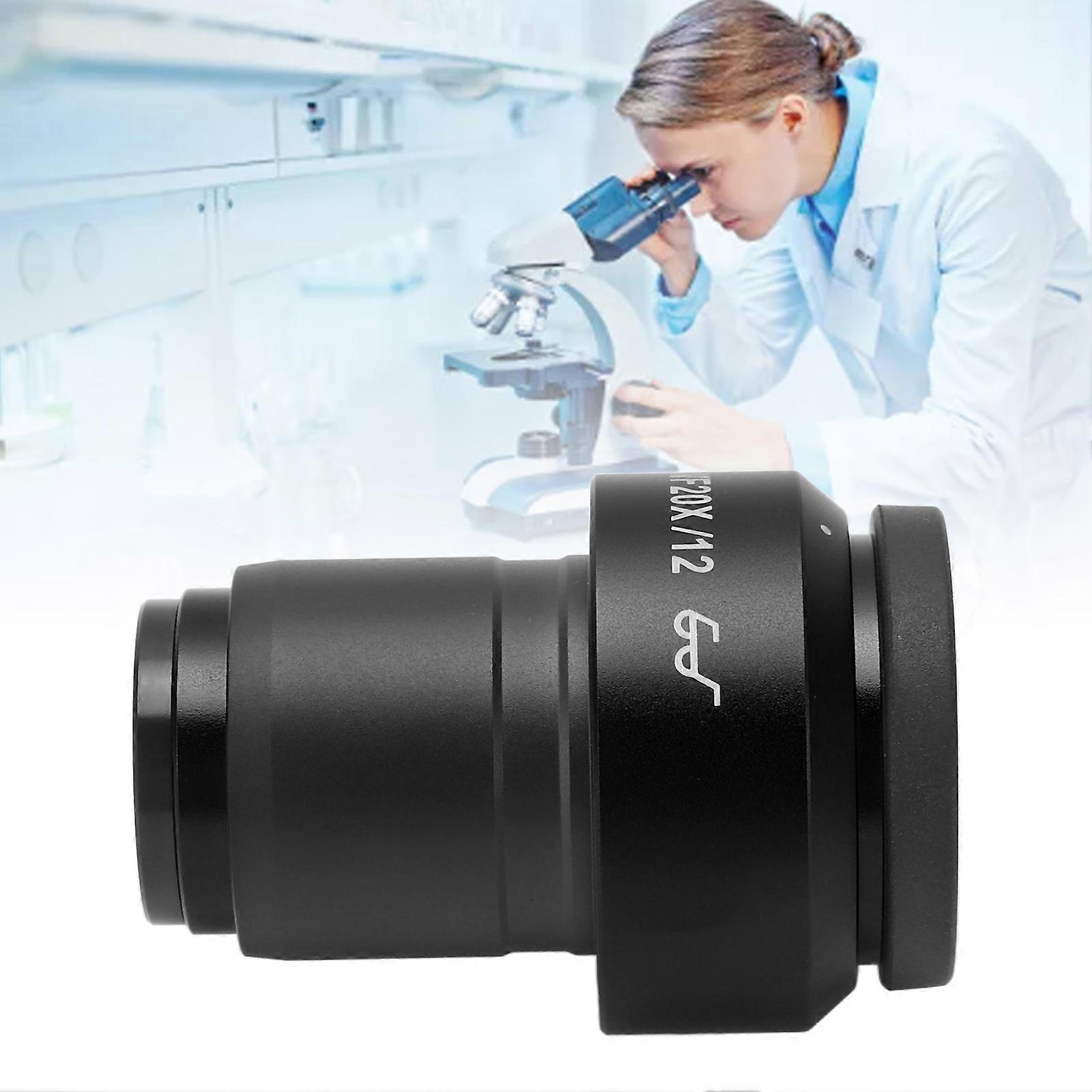 Microscope Eyepiece Eye Piece Lens High Point Adjustable Visibility 30mm Interface Black