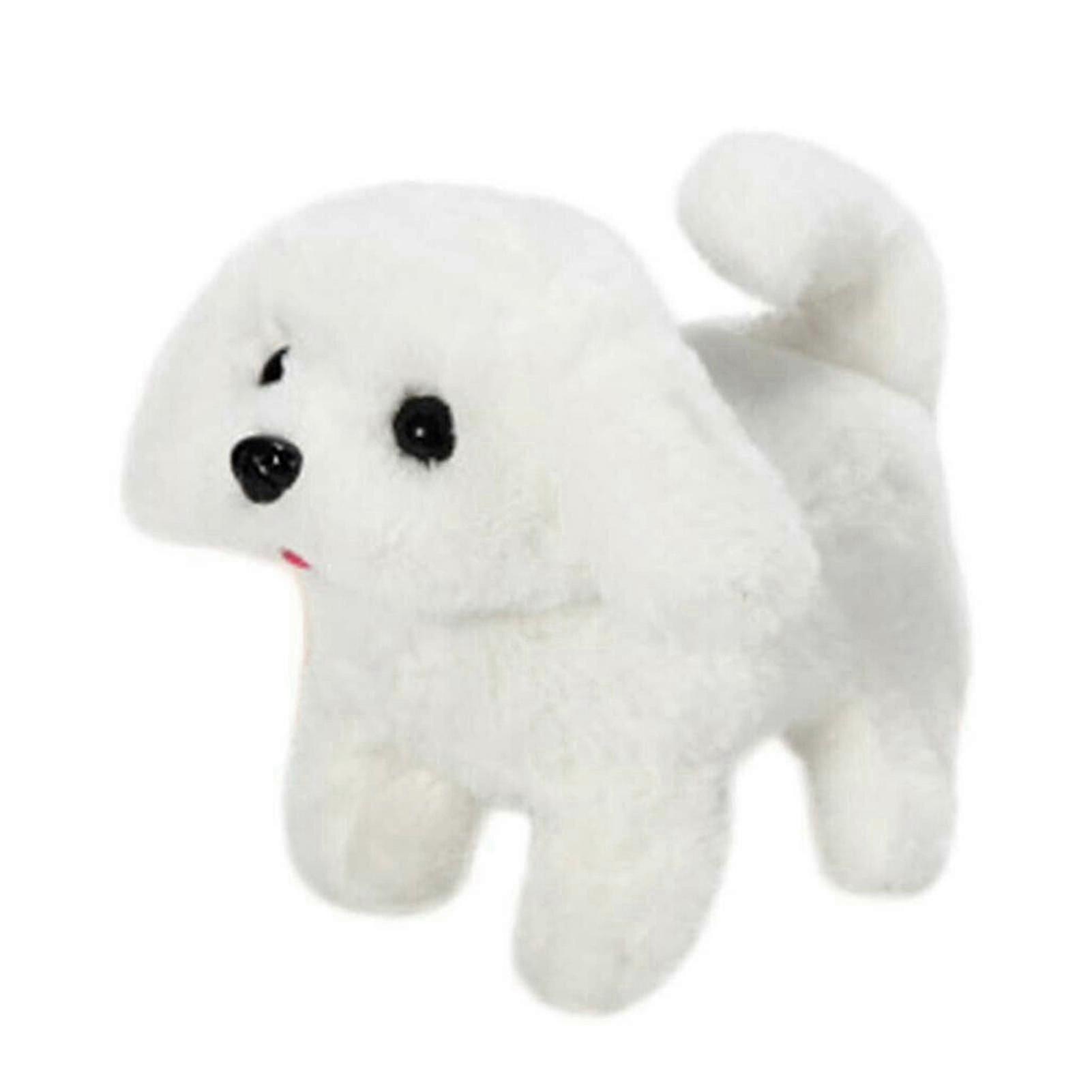Realistic Electric Toy Pet Simulation Dog Plush Toy Moving Walking Animal Robot With Sound Sz