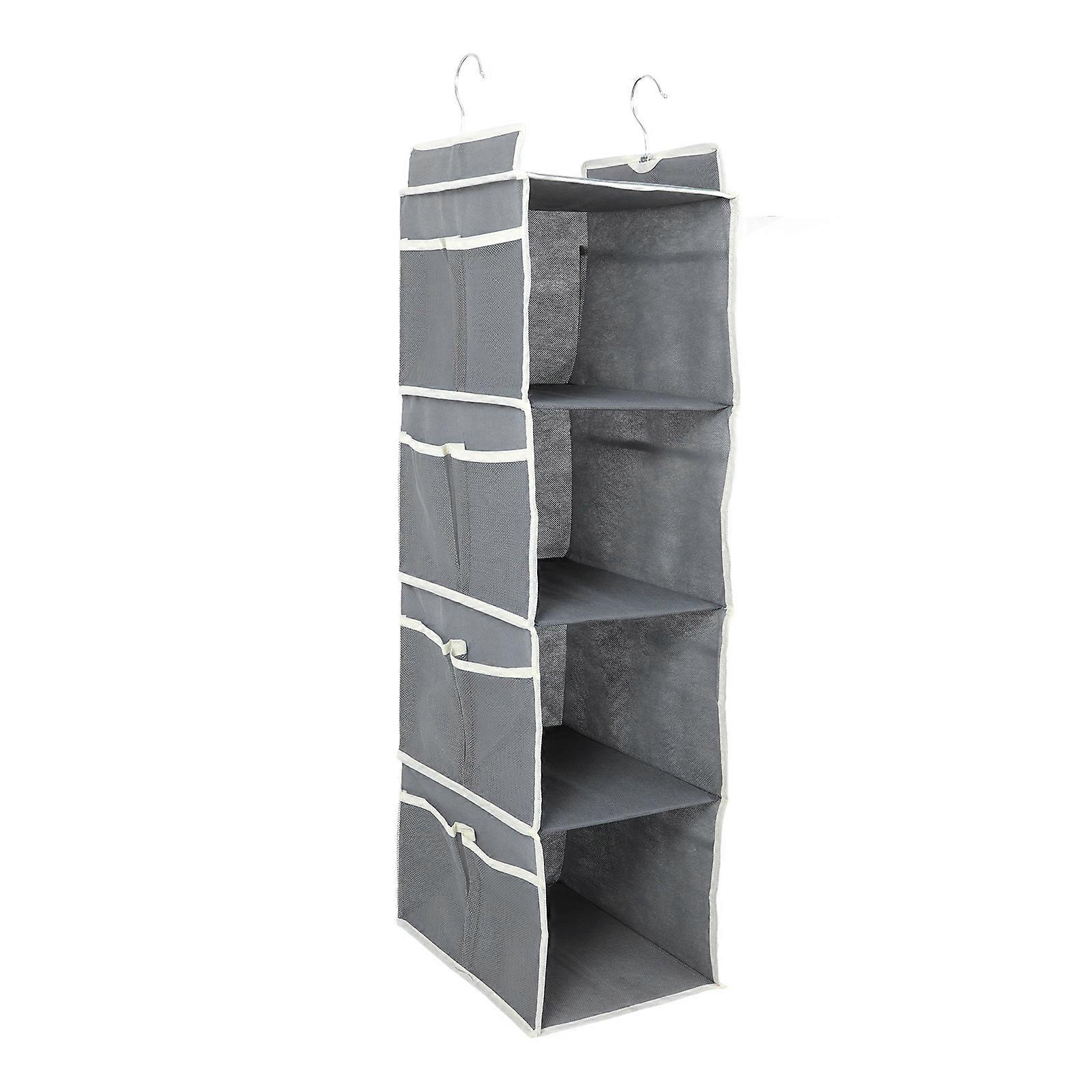 Hanging Closet Organizers Multi Layer Fabric Wardrobe Organizer For Bedroom With Pockets 90.00X30.00X23.00CM Maximized Storage 1 Set