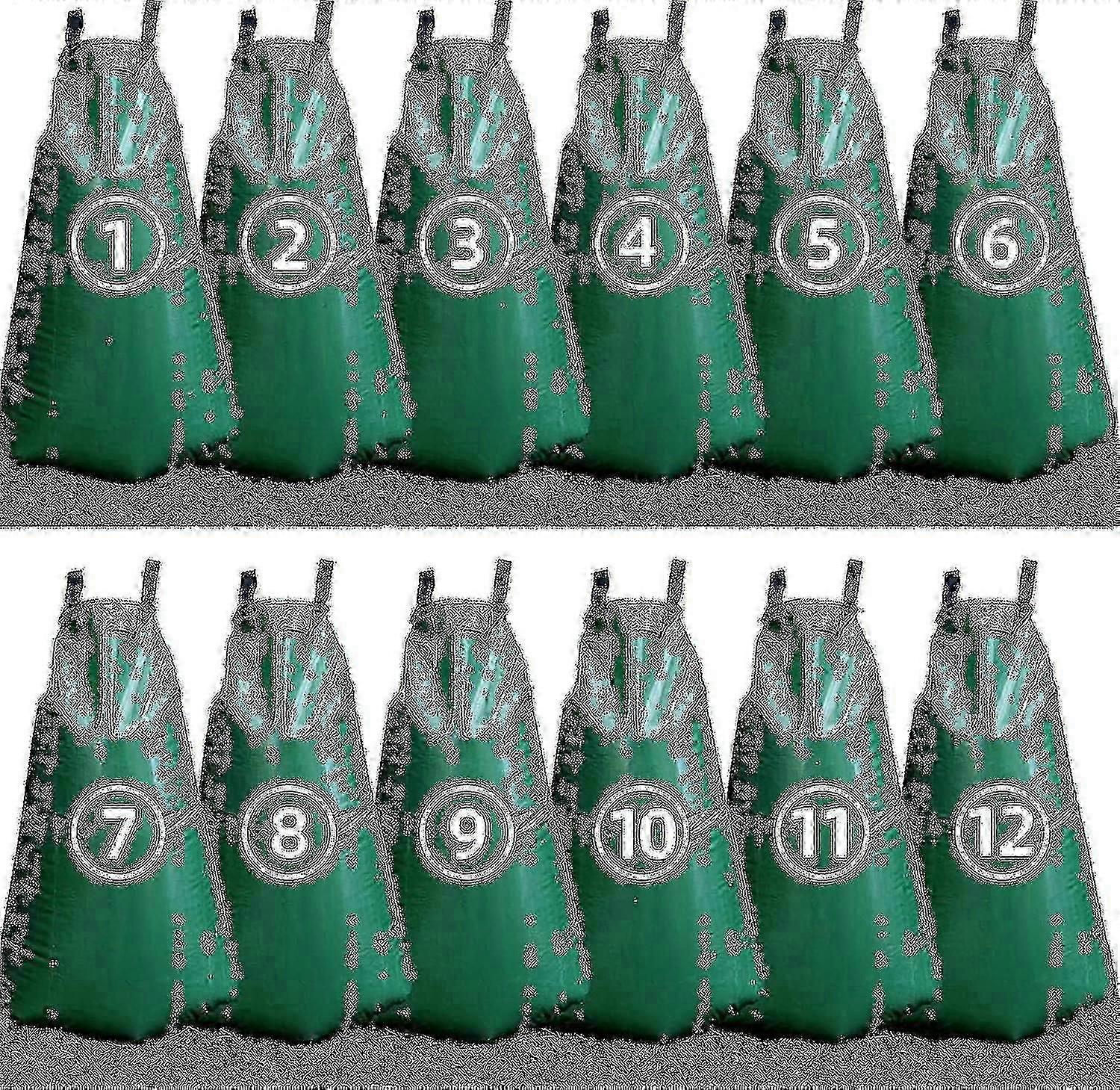 Tree watering bags 12 pack for drip irrigation slow release