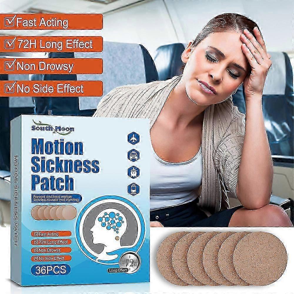 36pcs/box Motion Sickness Patch Prevent Nausea And Vomiting For Aircraft Bus Ship Train