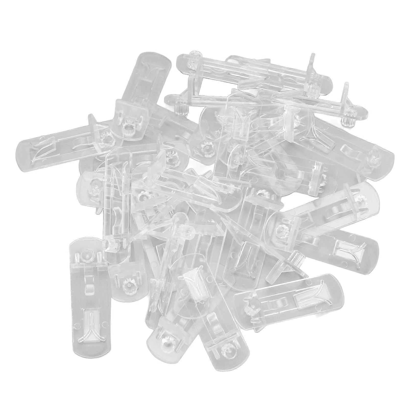 30pcs Self Locking Shelf Support Pegs Secure Fit for 18 To 20mm Cabinet Shelf Clear Locking Shelf Clips