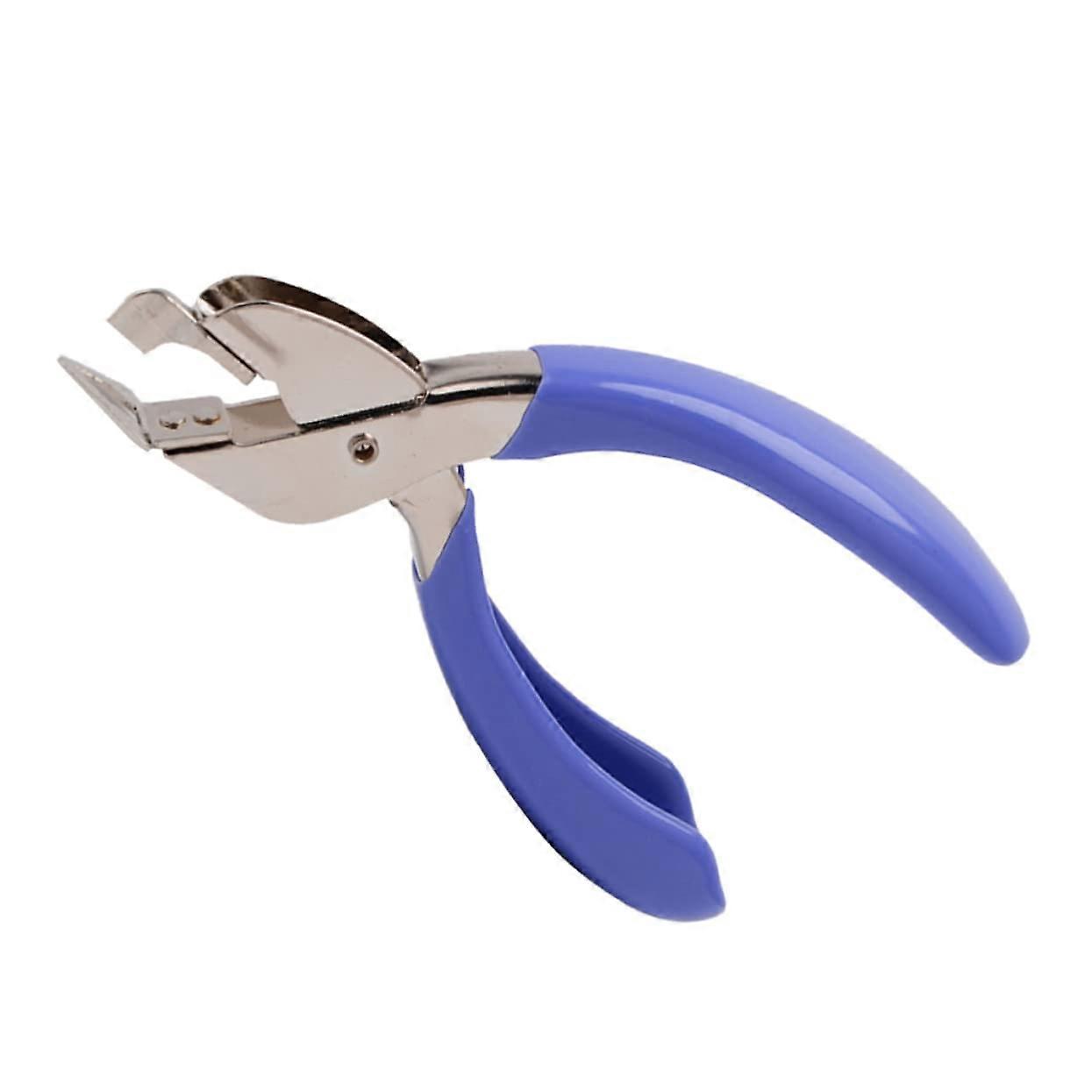 Handheld Binder Clip Remover Universal Nail Puller for Office and School NonSlip Grip Blue Color Practical Stack Remover Tool
