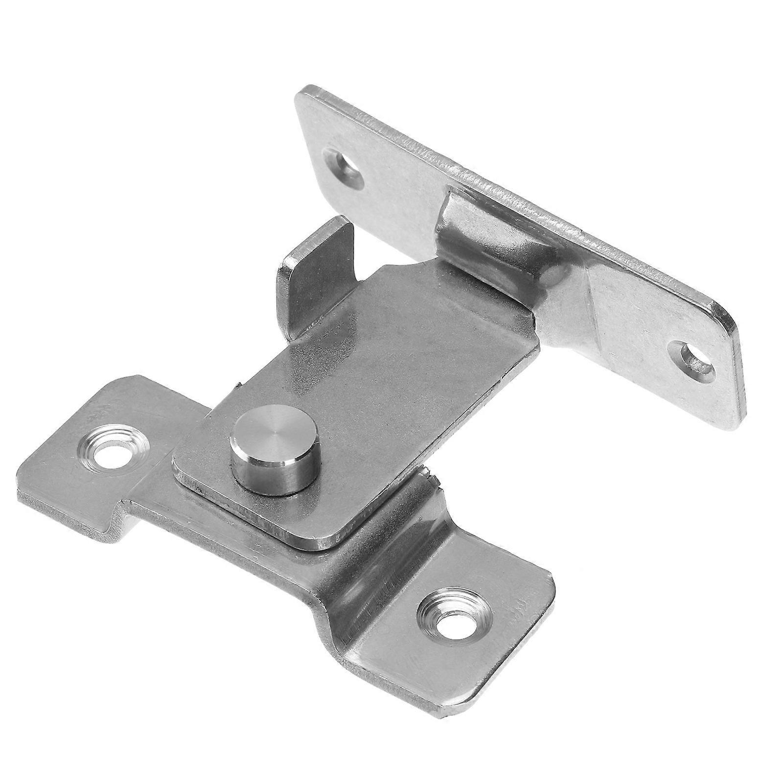 Gate Latch Lock Stainless Steel Door Bolt Lock Indoor Use Silver 3.14X1.18X0.67 Inch Bolt Locking 1Pack