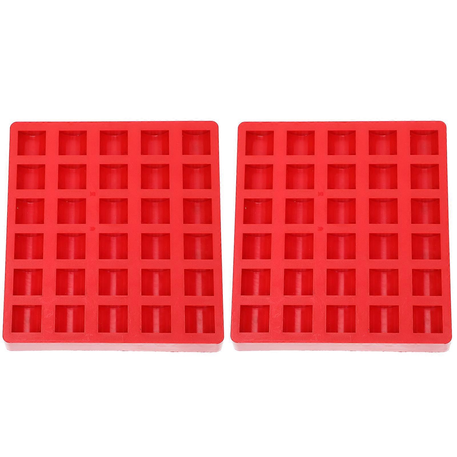 Bank Coin Box Coin Storage Containers Multi-Grid Coin Cases ABS Material Cashier Operations 16.20X15.20X2.80cm 2Pcs