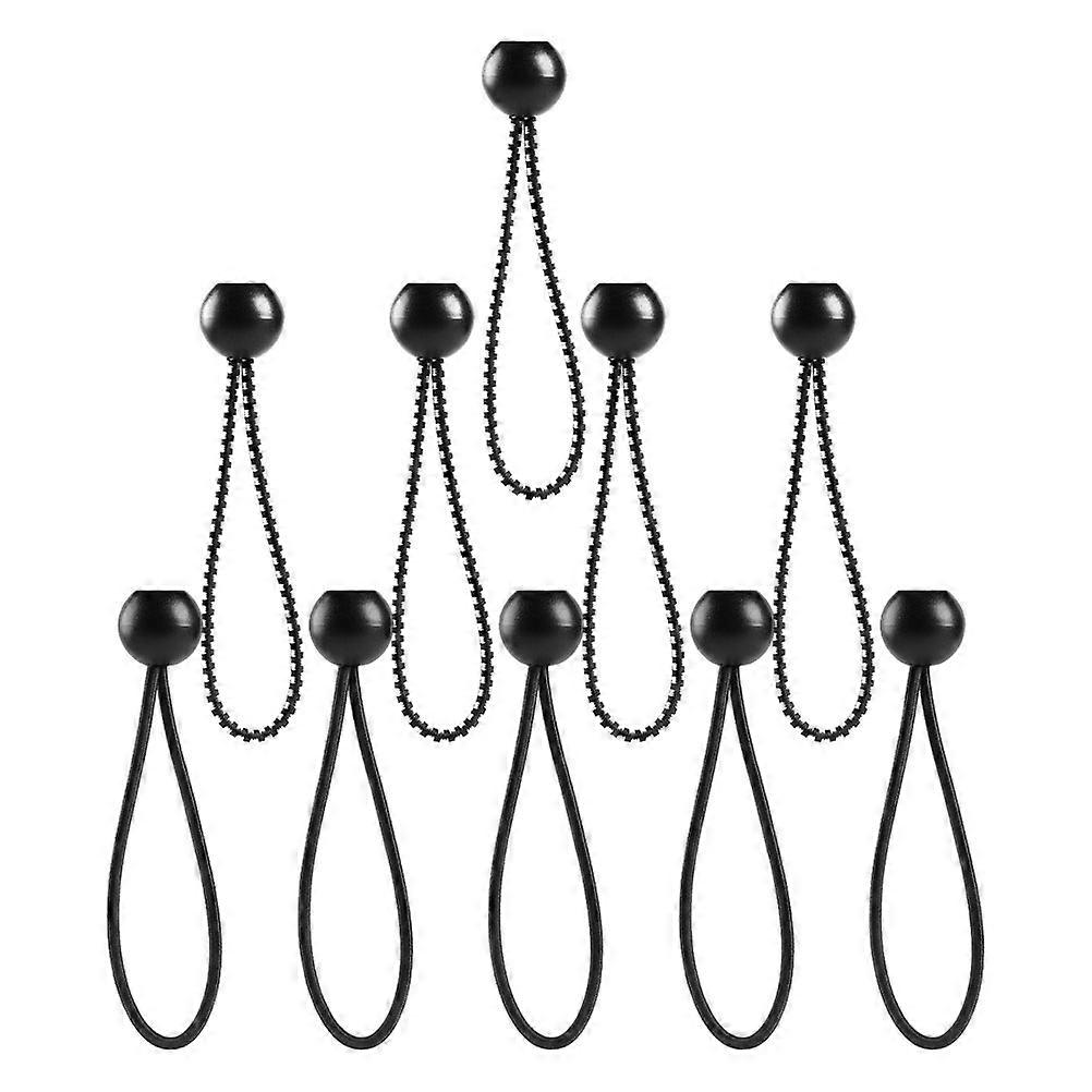 Camping Tent Cord Ball Bungee Cord Tent Clip For Outdoor Camping Black 30Pack