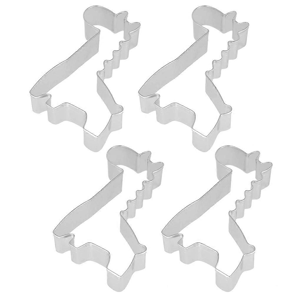 4PCS Giraffe Shaped Cookie Cutters Baking Molds for Home Kitchen Bakery Fruit
