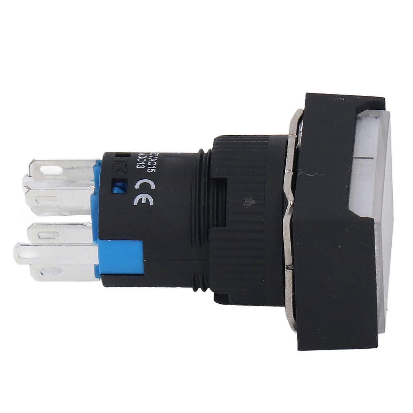 Momentary Push Button Switch with Washer ABS Built in Control Light for Motor Household Appliances AC DC 12V 