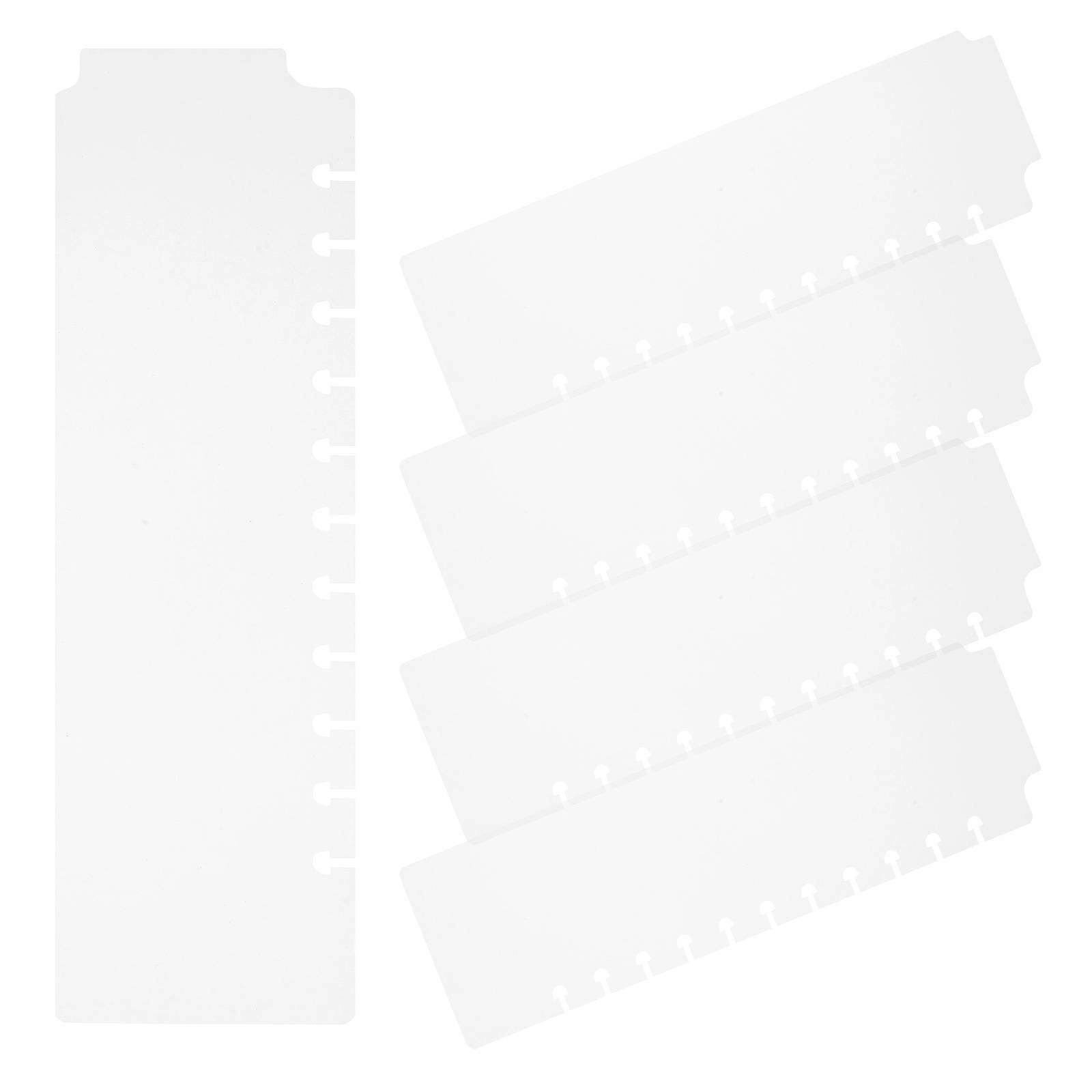 Plastic Folder Dividers for Binders – 5pcs Loose Leaf Tabs for School, Office & Lever Arch File Organization – Sturdy & Practical