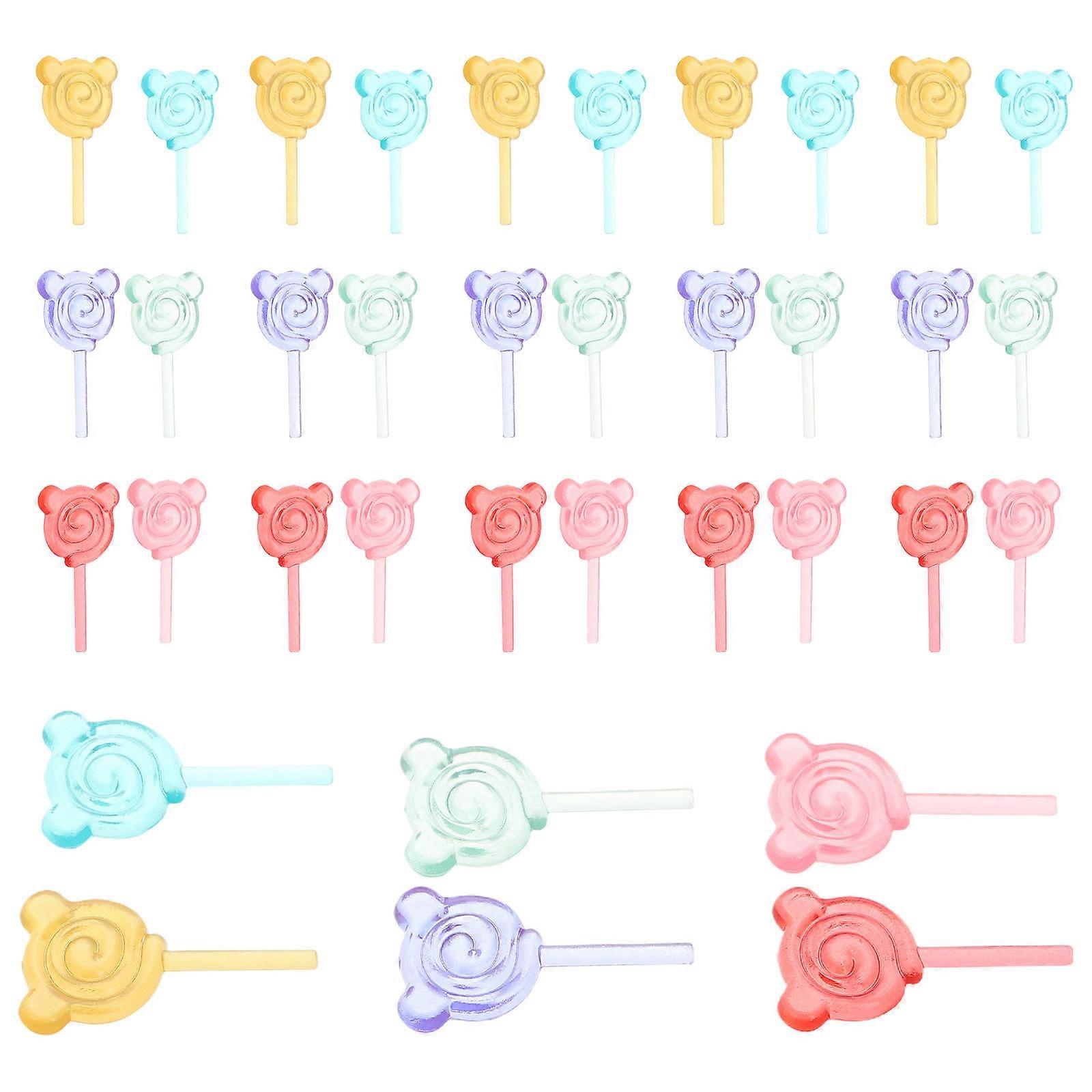 It sounds like you're describing a product listing for **miniature dollhouse lollipops**—likely intended for use in dollhouses, miniature displays,
