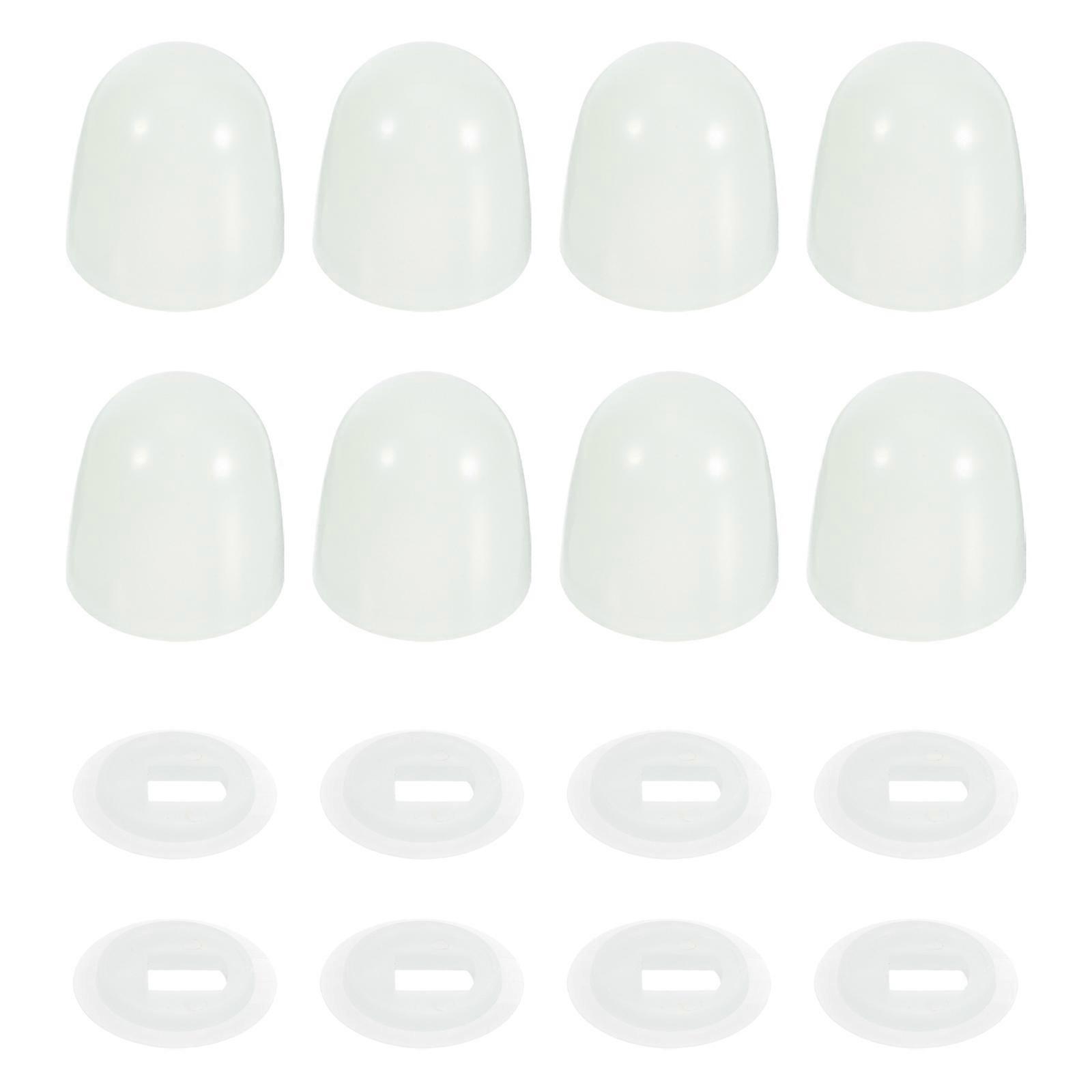 Plastic Push Toilet Bolt Caps with Washers – Stylish Screw Covers for Seat Protection, Gap Design, Fits Various Models