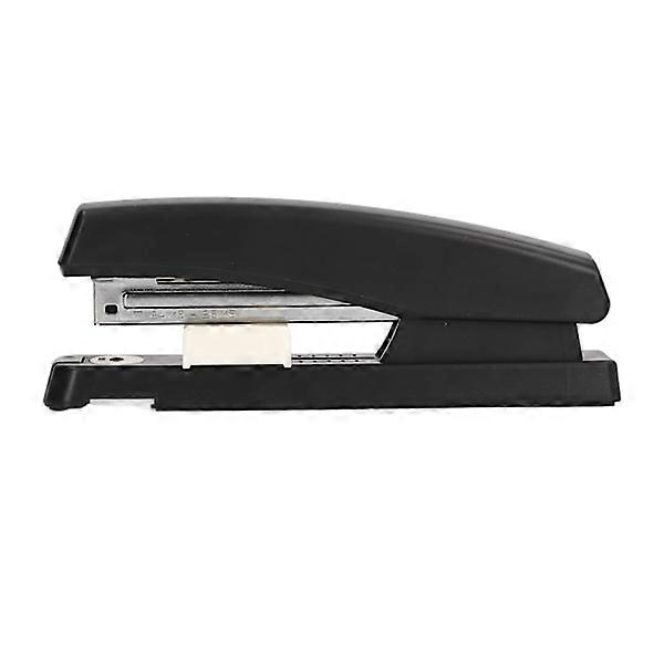 Stapler, black ABS plastic, buffer bottom, 210 staple storage, adjustable, rotatable, handheld stapler for school office