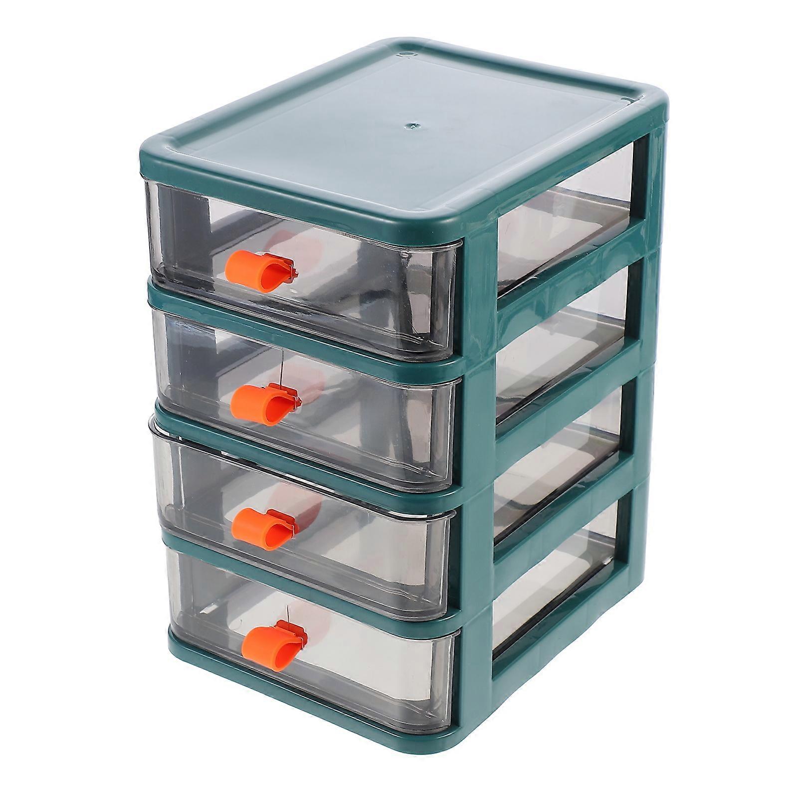 Sundries Container with Transparent Desktop Organizer for Office Study   Space Saving Storage Box for Home Office Decor
