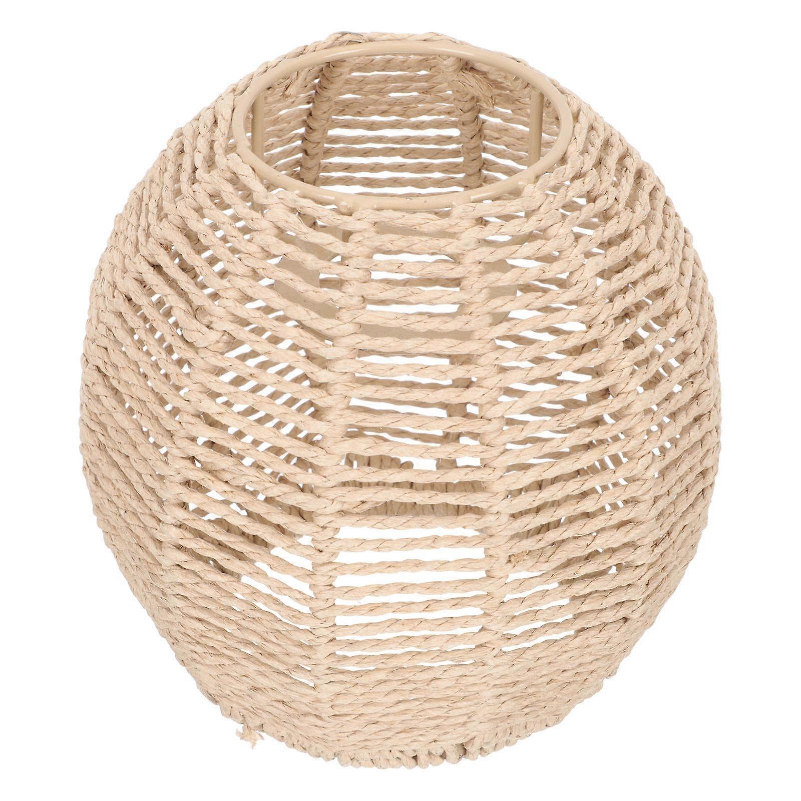 Khaki Paper Lamp Shade for Ceiling Light Protects from Dust and Insects 12.5 inches