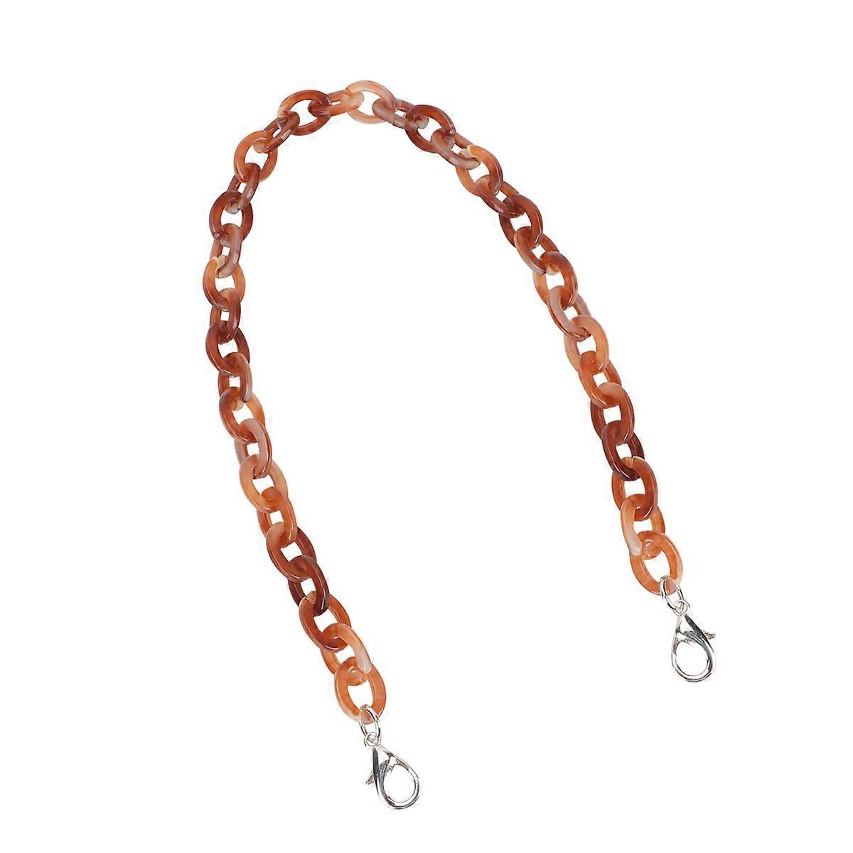 Acrylic Bag Chains with Alloy Buckles for DIY Handbag Straps Tote Purse Replacements Multi Color 60CM