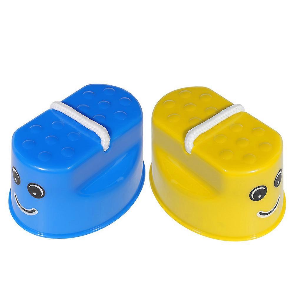 Kids Stilts Toy with Ropes for Balance Training Assorted Color PP Material Safe Play