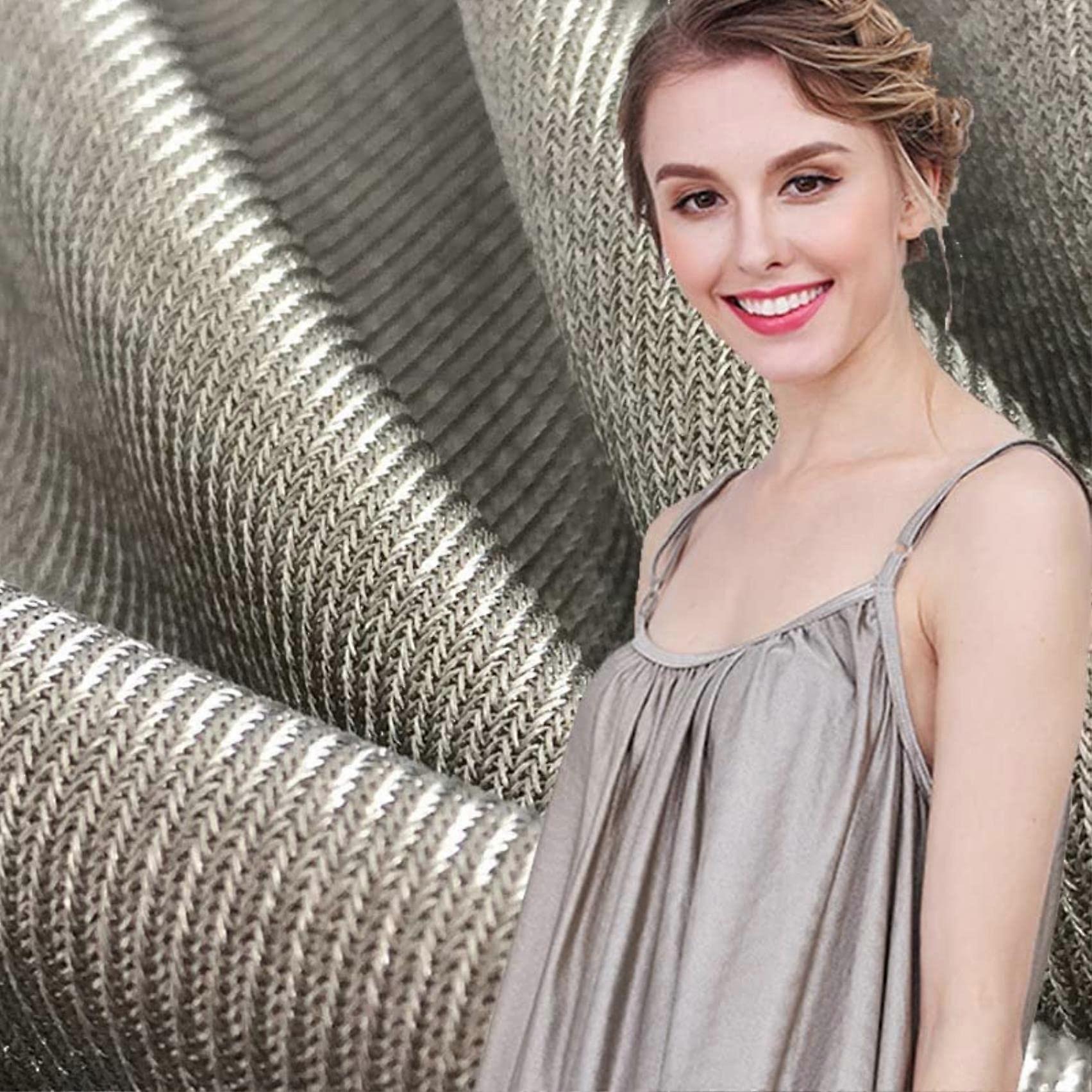 EMF Protective Fabric, RFID Shielding, Conductive Silver Fabric, Quality EMF Signal Blocking Material, Faraday Fabric, 1.5 m x 3 m Ref: 7780