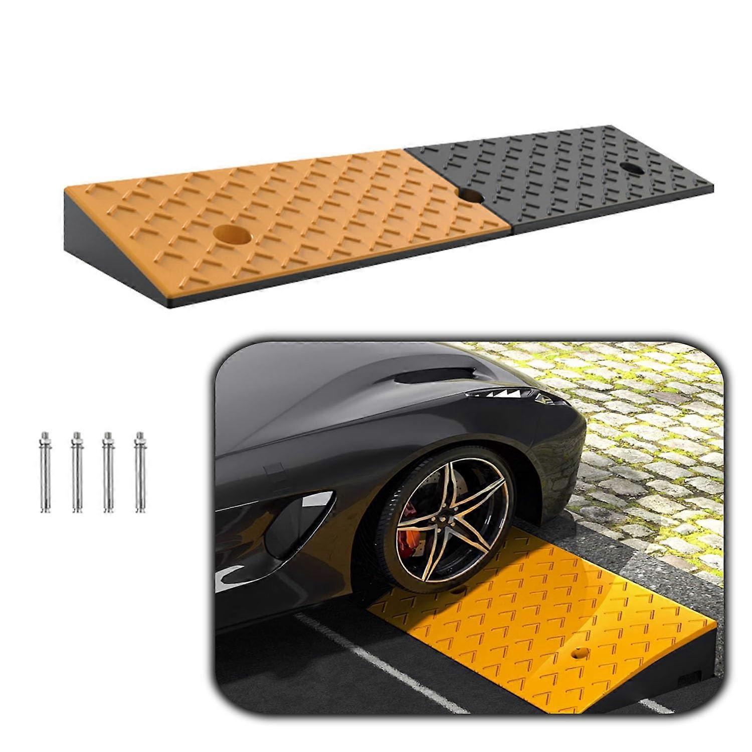 Rubber Ramp Kerb Ramps, Door Threshold Ramp, Ramp for Car, Motorcycle, Height 515cm (980x230x60mm)
