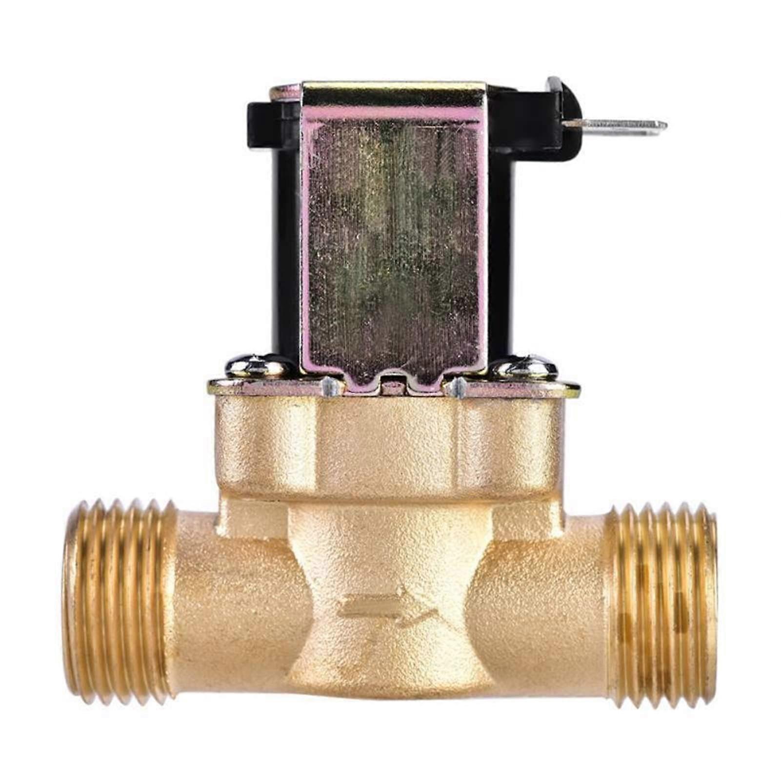 DC24V AC220V Normally Closed Brass Solenoid Valve for Water Control, 3/4 Inch and 1/2 Inch Sizes