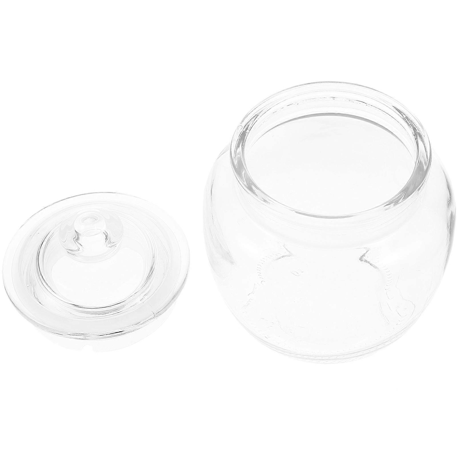 Airtight Glass Jars for Home Use Transparent Storage Containers with Lid 3.5in x 5.8in