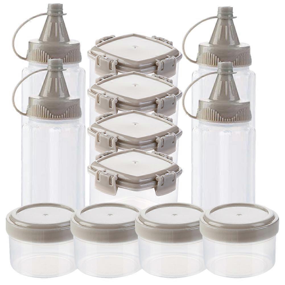 Spice Jars With Lids Storage Containers Kitchen Supplies 3.50X4.70cm Assorted Color Sealed 12Pcs