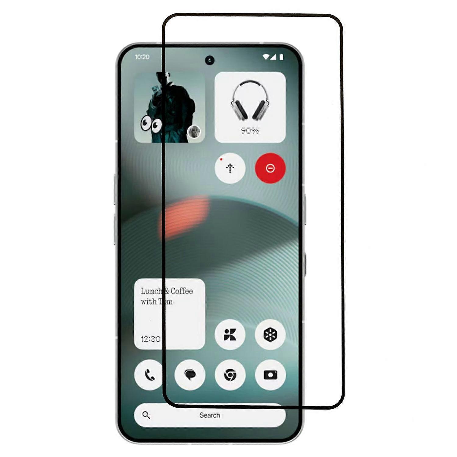 TKdaddy For Nothing Phone (3) 5G スクリーン プロテクター シルク印刷 フルグルー HD クリア スクリーン フィルム