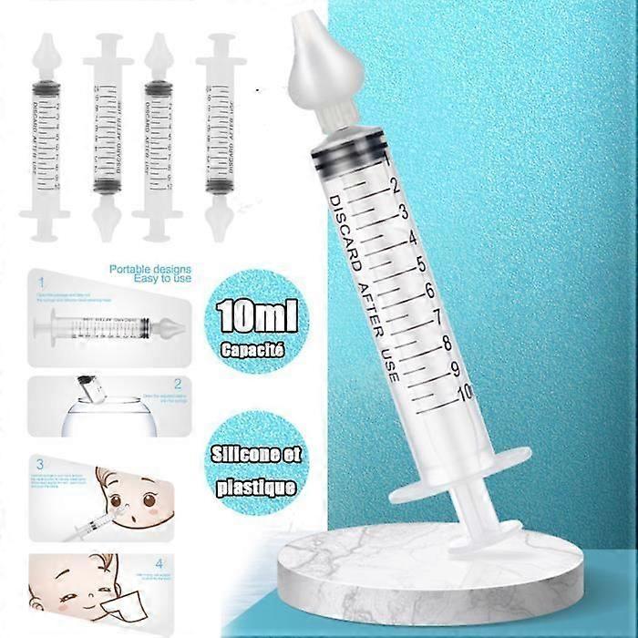 2 Boxes Professional Baby Nasal Irrigator Syringe Portable Nose Cleaner Rinsing Device for Newborn AB070