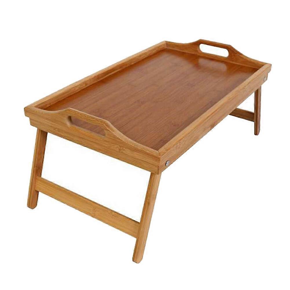Bamboo Tray Table for Home Use Stable and Elegant Design Suitable for Bed or Sofa 1 Piece