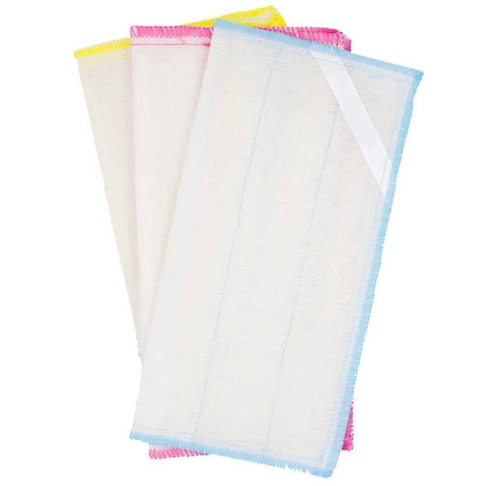 Absorbent Drying Towel 3Pcs Kitchen Wash Cloths for Dishes Assorted Color Kitchen Cleaning