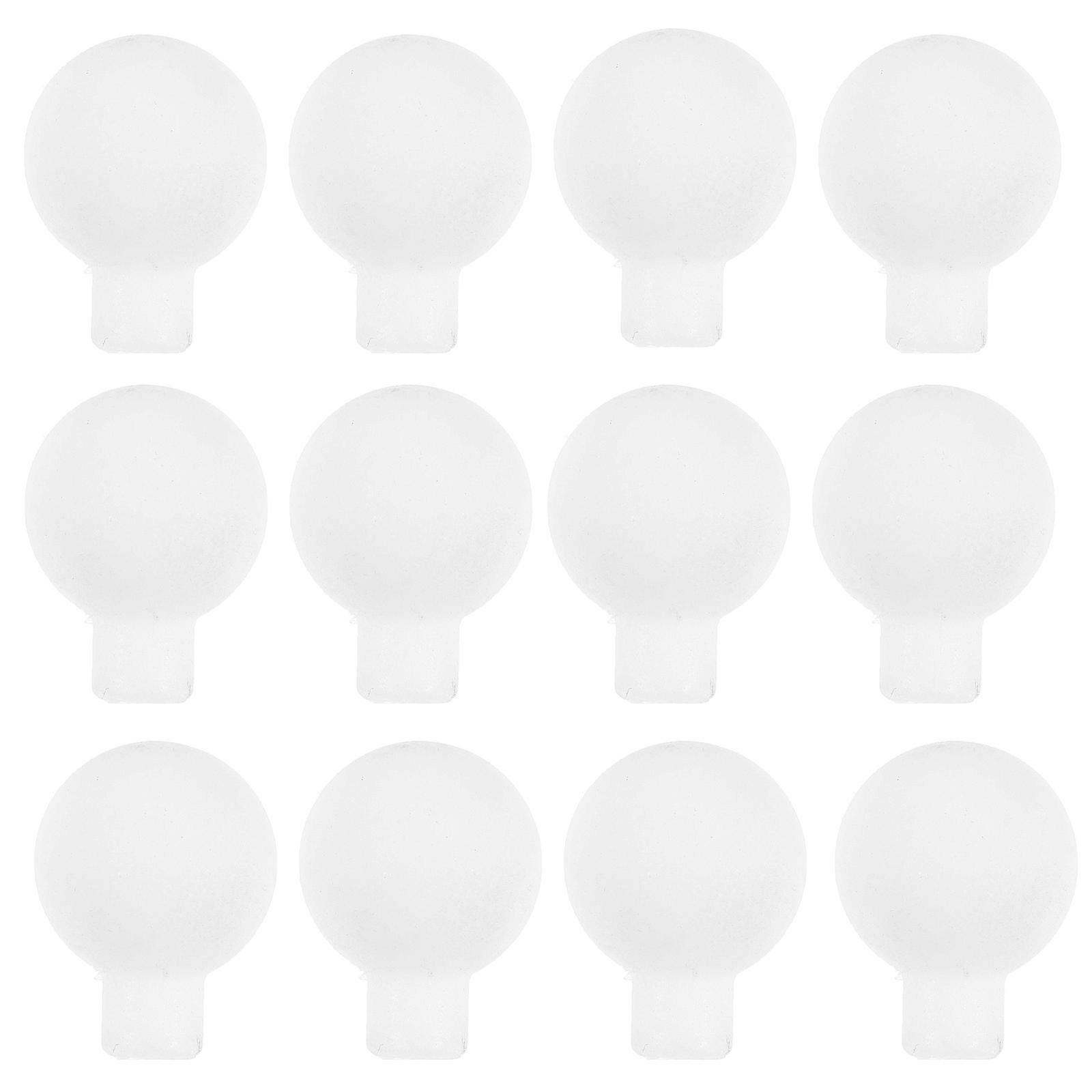 100pcs Frosted Globe Bulb Pendants, Empty LED Light Bulb Decorations for String Lights, DIY Accessories