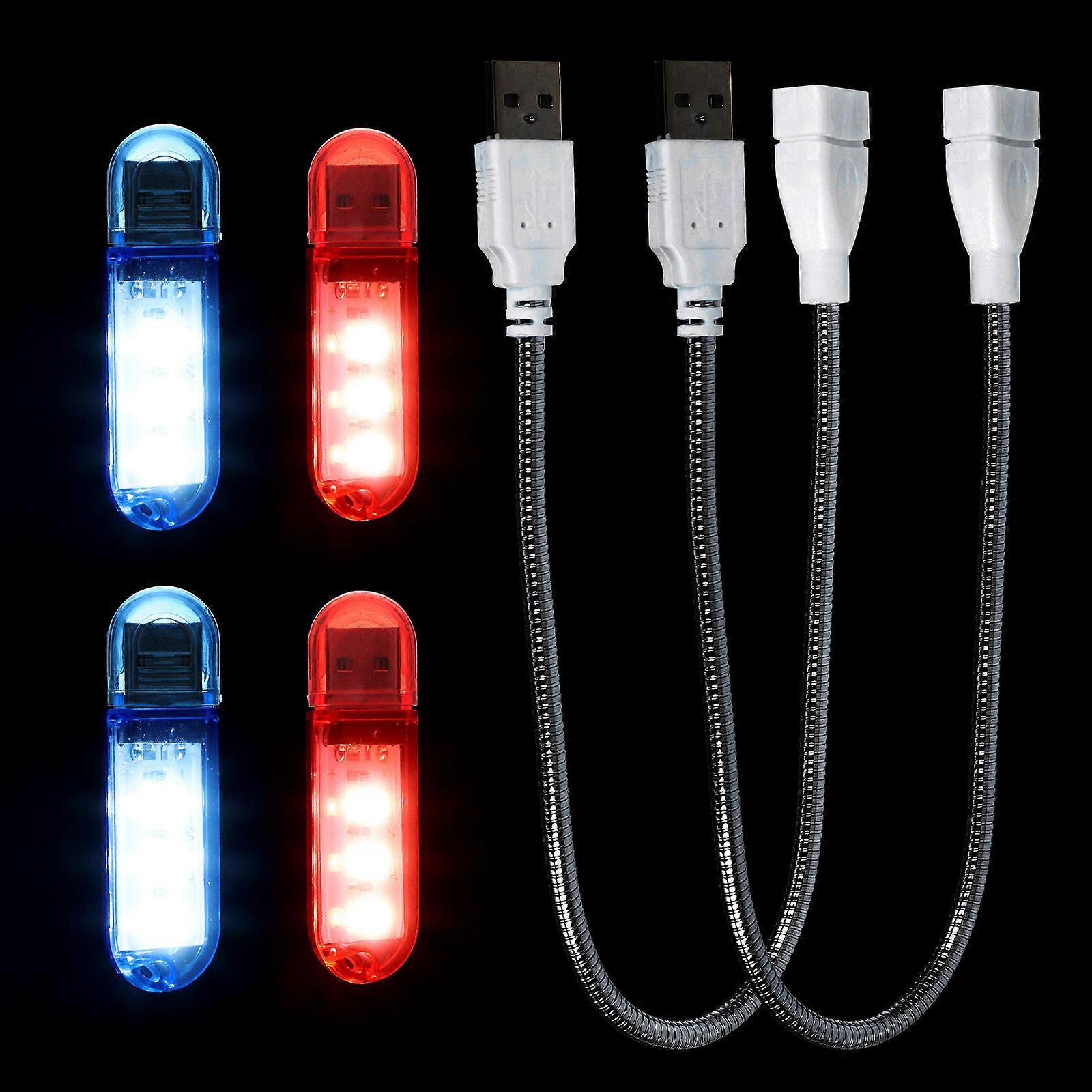 USB Night Light in Red PVC Material Suitable for Any Standard USB Port with Fashion Design and