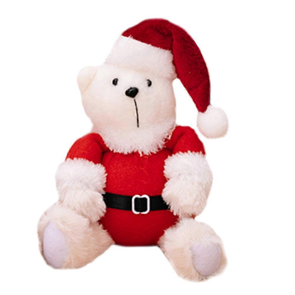 Cute Christmas Bear Plush Toy for Kids with Festive Design and Soft Material Multi 6 5 inches