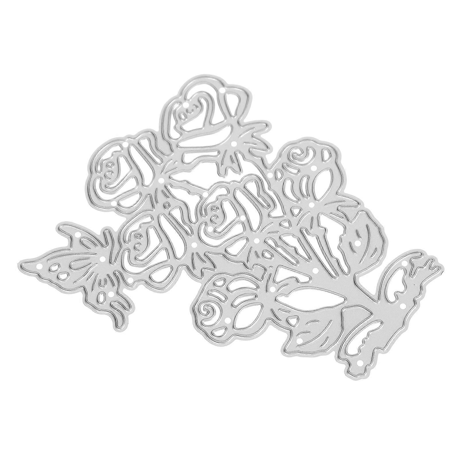 DIY Crafts Metal Cutting Dies Stencil For Beginners Experienced Silver 1Pack