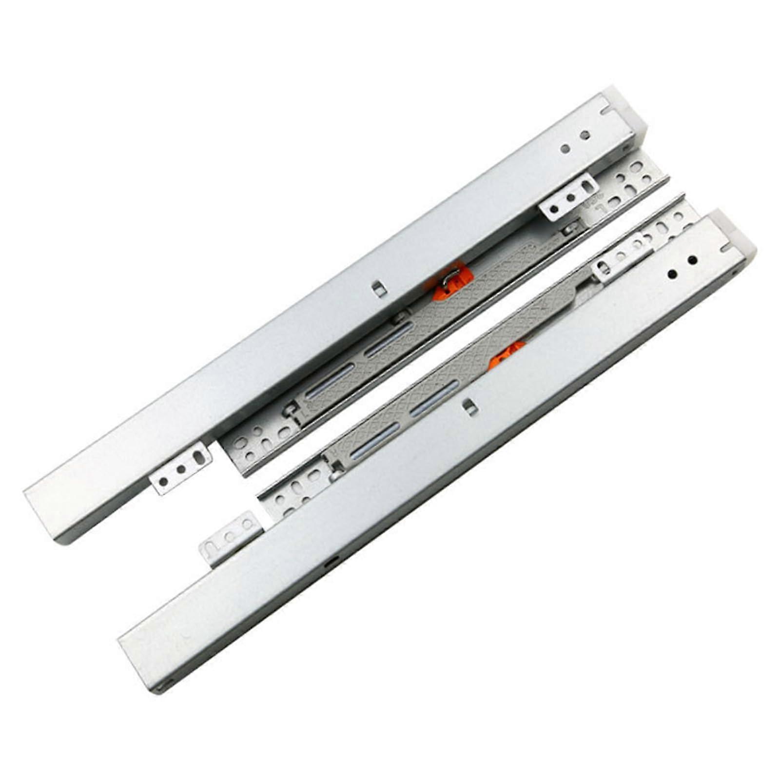 Silent Drawer Slides For Cabinets, Telescopic 20 cm, Pair Set, Quiet Operation
