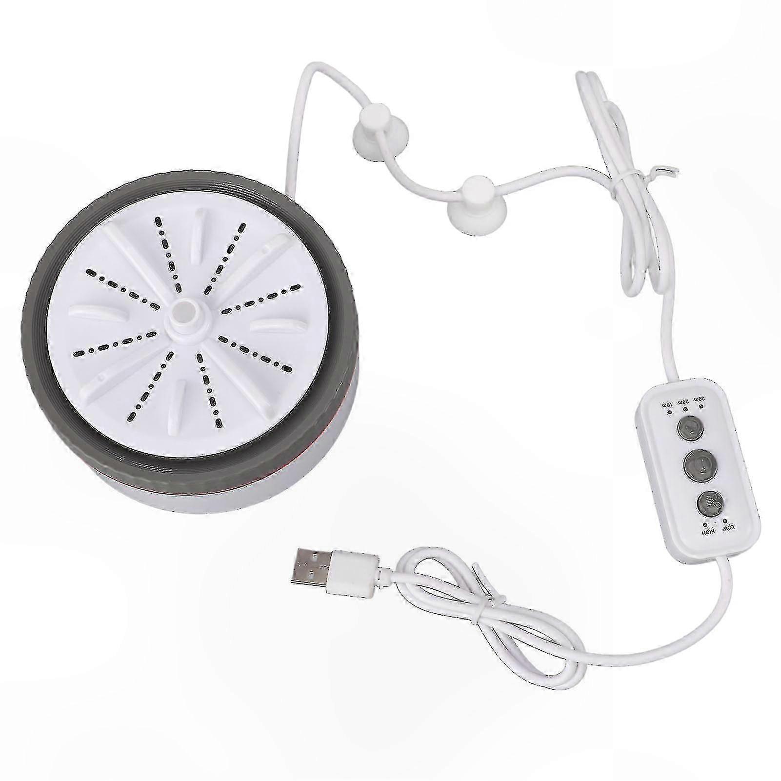 Portable Mini Washer with Timer and USB Power for Small Clothes and Fruit Dish Cleaning Multifunctional Adjustable Settings
