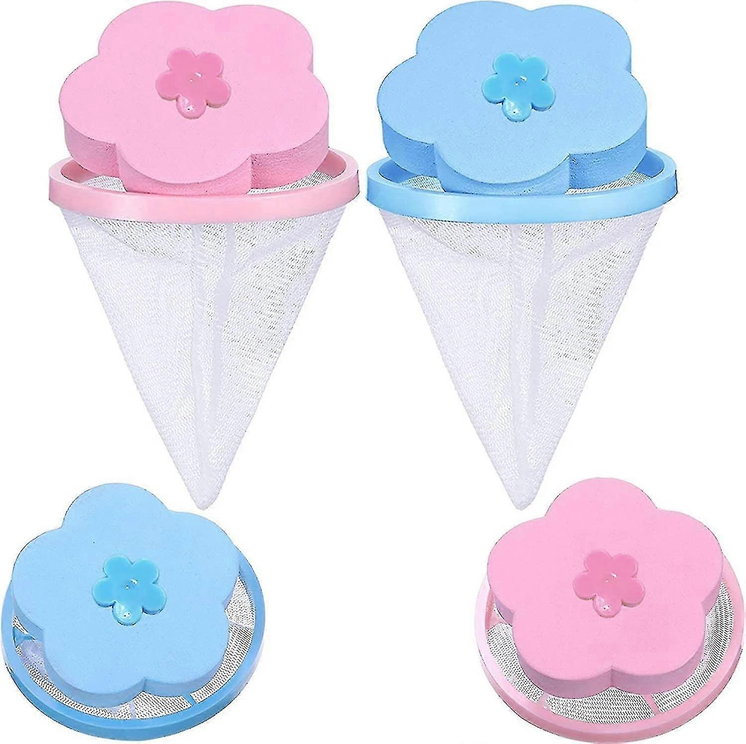 Plum Washing Machine Hair Filter Cleaning Mesh Bagfloating Pet Hair Lint Mesh Remover HG