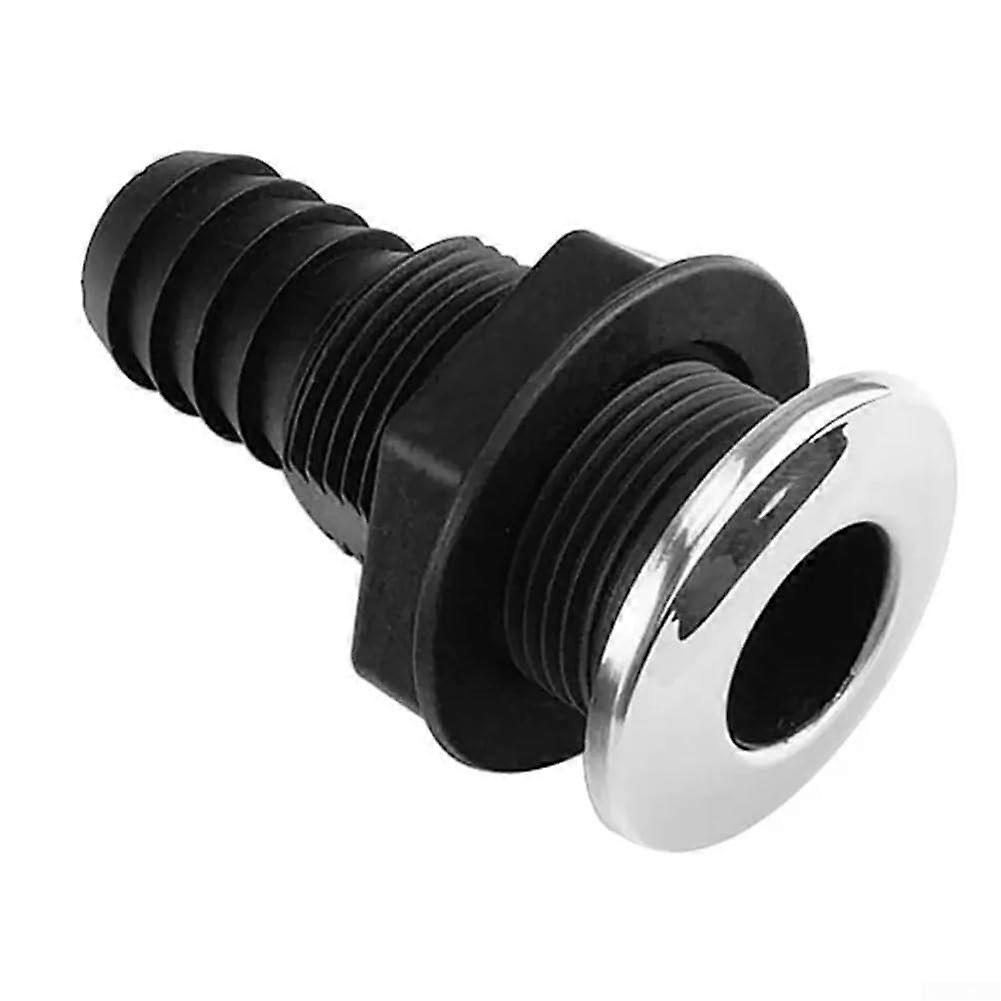 Thru Hull Connector 1 Inch for Marine Applications - Durable Drainage Solution, Corrosion-Resistant Design