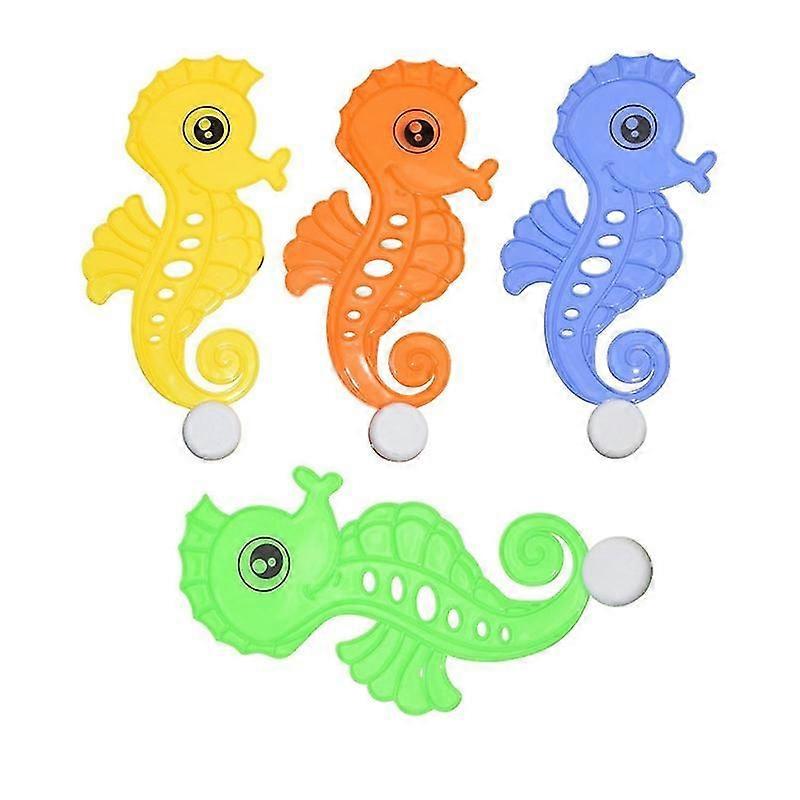 4PCS Caballitos de Mar Juguetes de la piscina de buceo