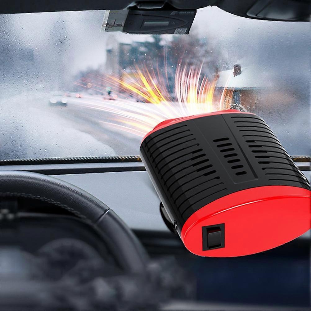 12/24V 120W θερμάστρα αυτοκινήτου 13.5x11x8cm μαύρο κόκκινο για απόψυξη