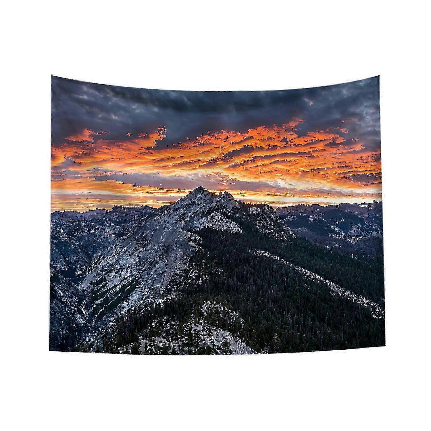 Wall Tapestry Mountains Clouds Home Decor Wall Art