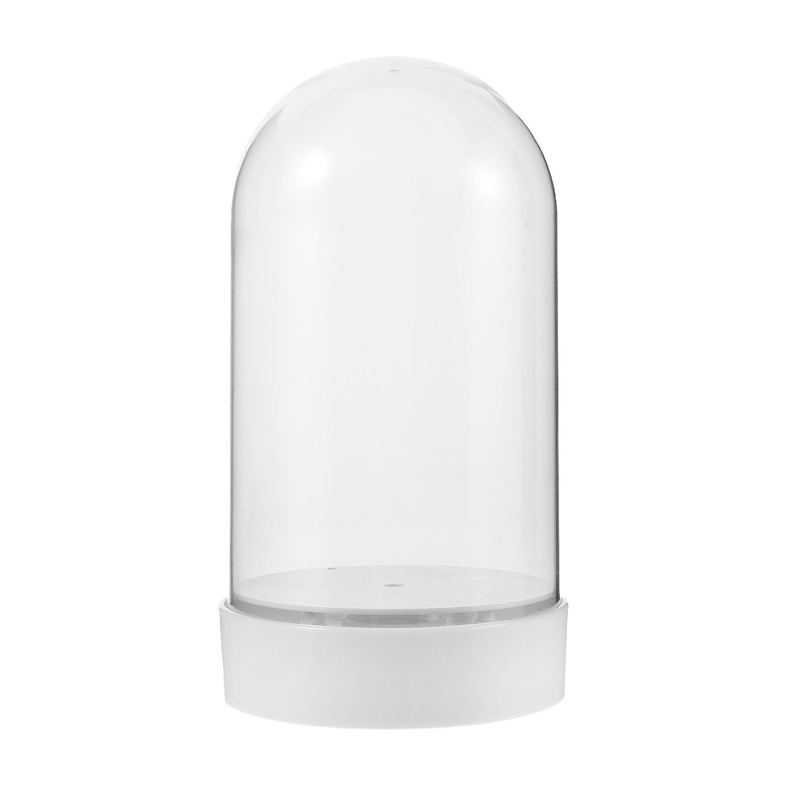 Plastic Snow Globe Jar with Shatterproof Dome High Transparency Display Cloche for Christmas DIY Crafts, Home & Party Decorations