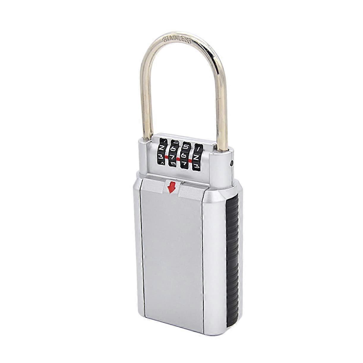 Waterproof Wall-Mounted Key Lock Box, Outdoor Key Safe With Combination Lock, Weatherproof Key Storage For House Keys