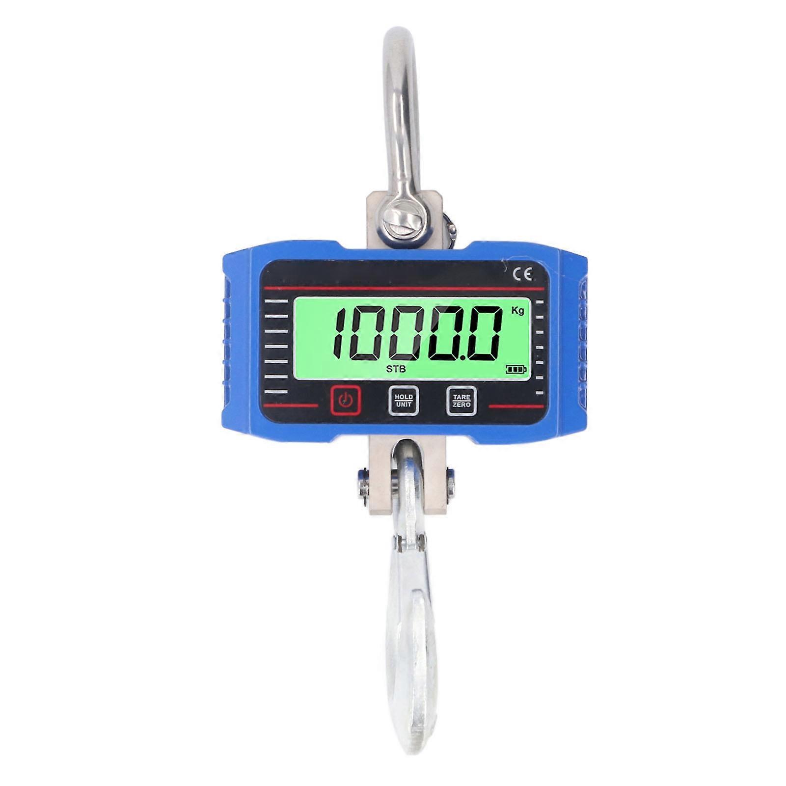 Digital Crane Scale OCS-P7 1500kg 3306lb Blue LCD Display