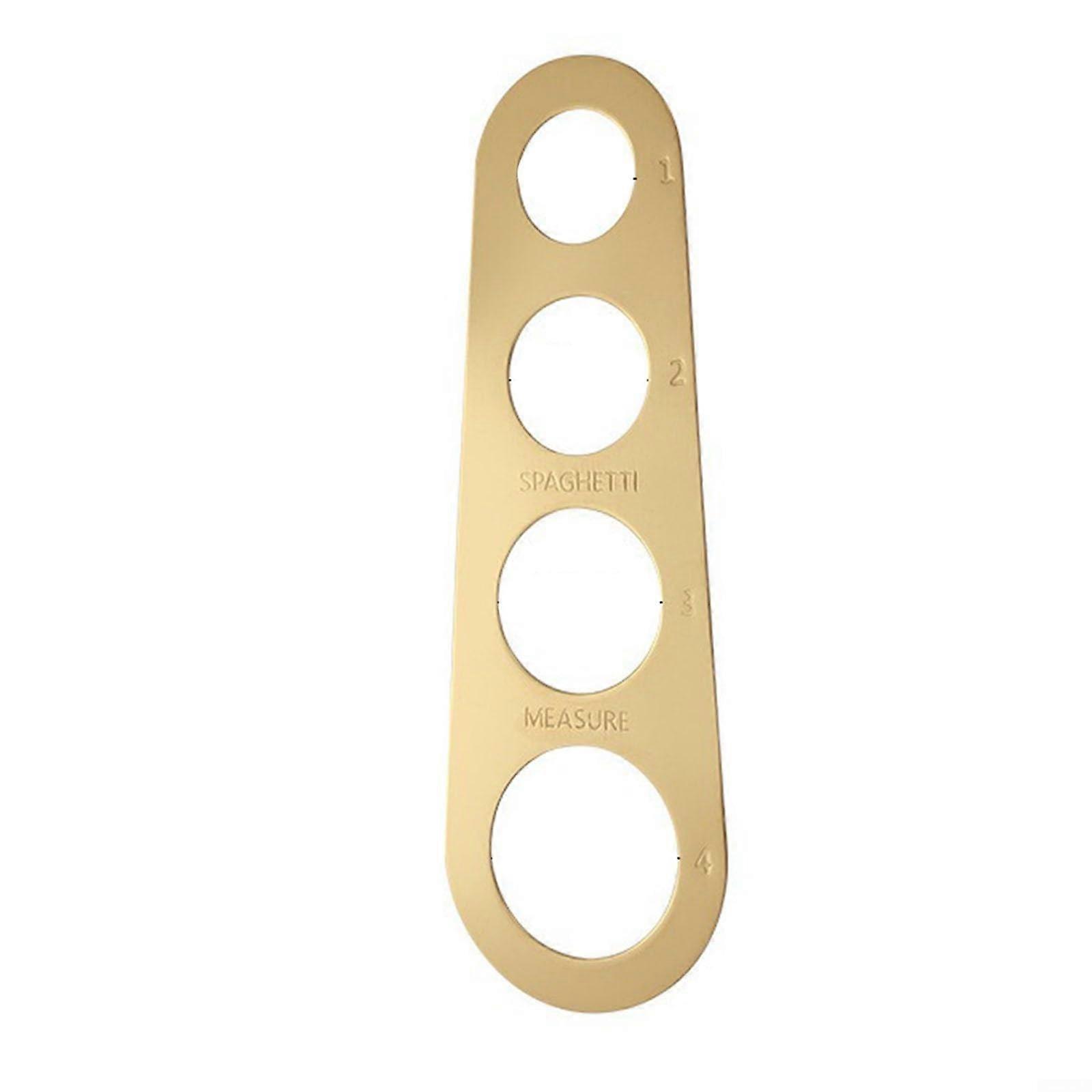 Stainless Steel Spaghetti Ruler For Accurate Pasta Portions Golden Finish All Noodles