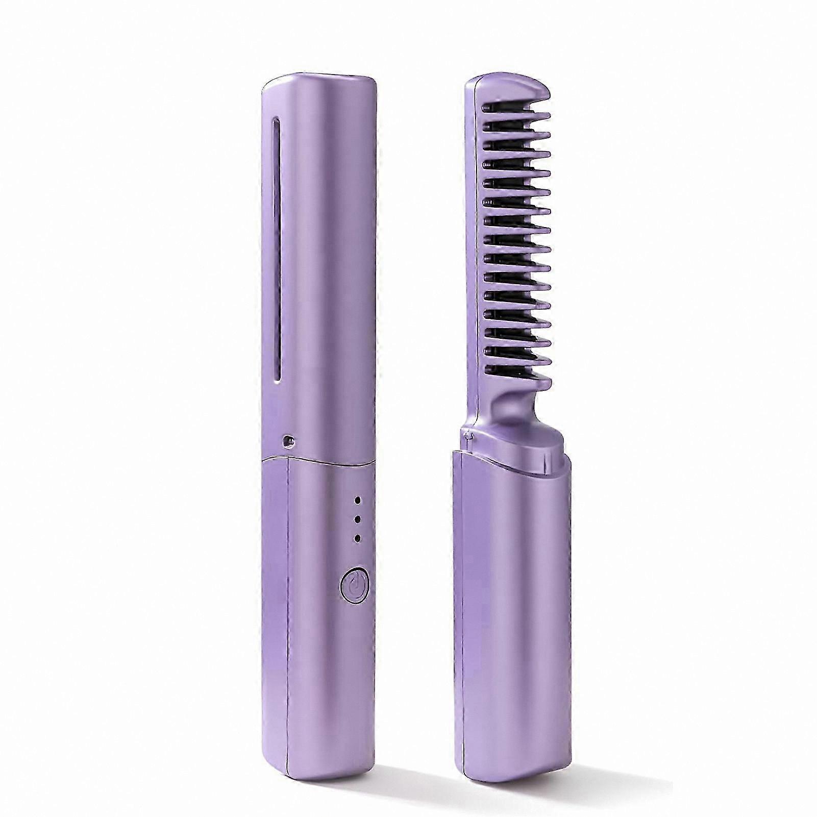 Compact Hair Straightener with Ionic Technology for Hydration and Uniform Heating, Suitable for Wet or Dry Styling
