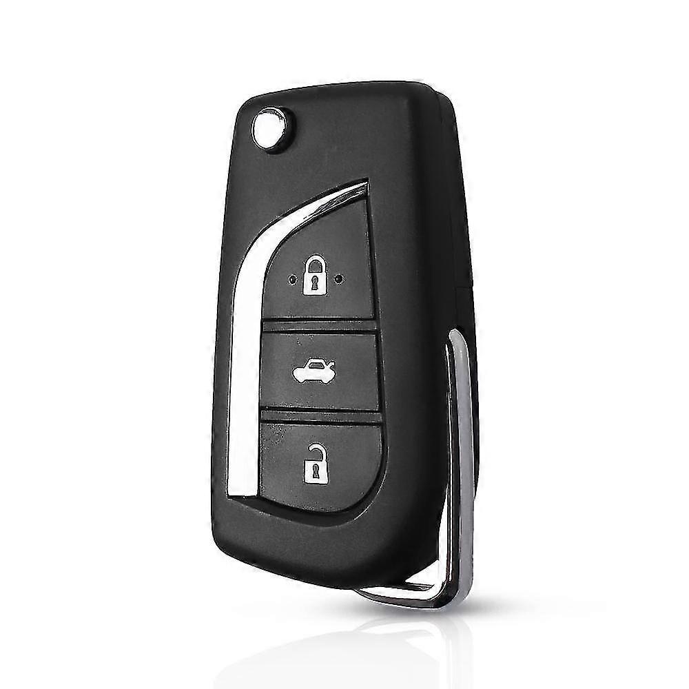 3 Button Flip Key Shell Remote Case Replacement for