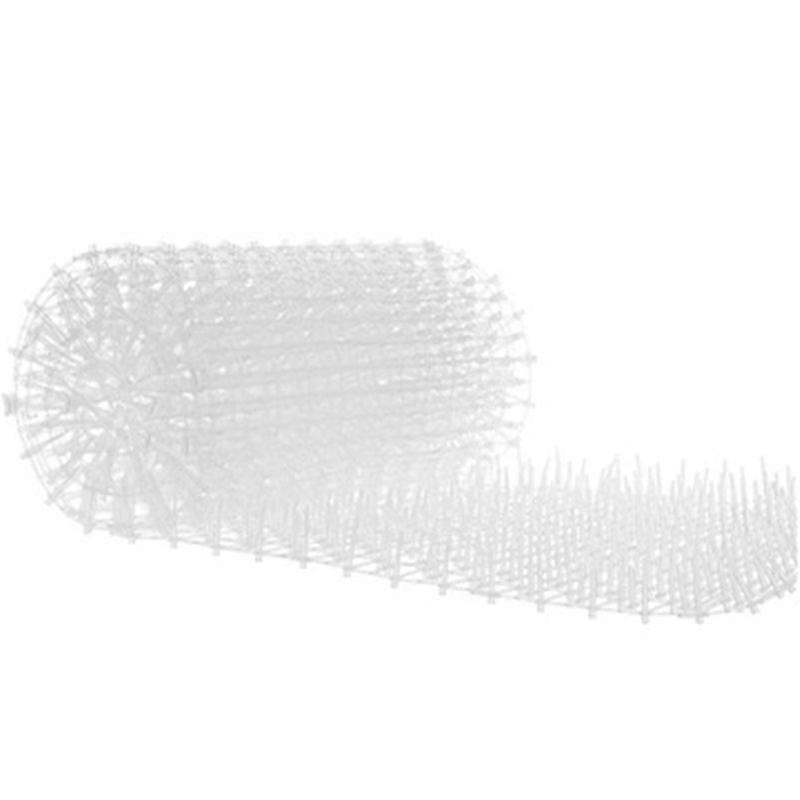 Household Garden Scat Mat Prickle Strip Anti Dog Repellent Deterrent Mat Garden Flower -White