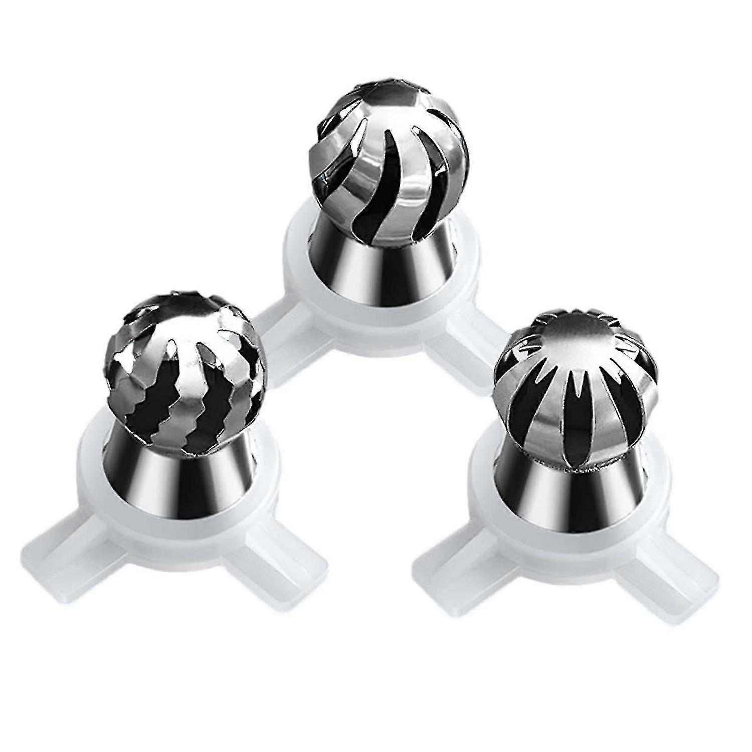 3 buc inox din oțel inoxidabil în formă de floare mașini de înghețată vărsat în formă de floare gelato robust sorbet acces