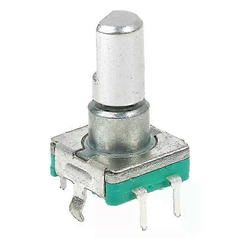EC11 Thin Rotary Encoder With Switch 30 Positioning 15 Pulse 15mm Half-axis Audio Digital Potentiometer 5 Feet 0502