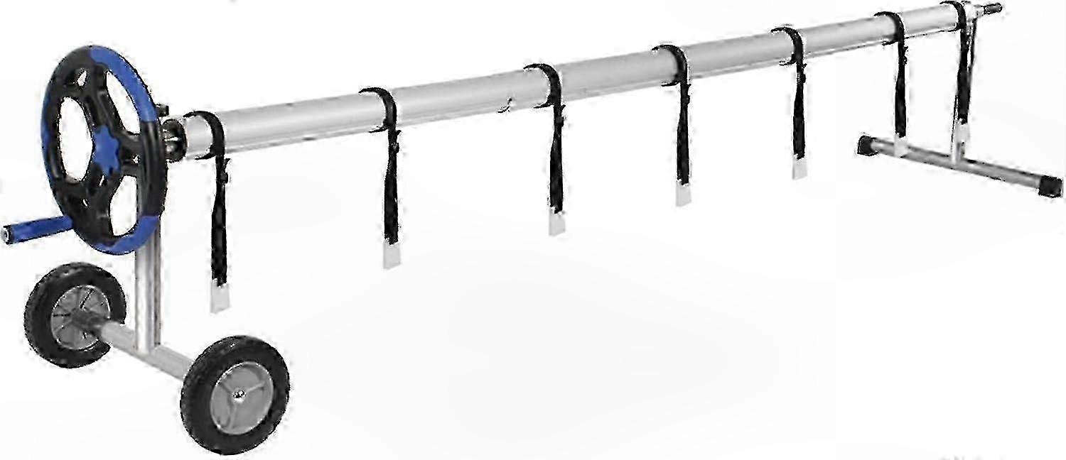 Adjustable Pool Cover Roller System, 300-570 cm Length, Durable and Easy to Use